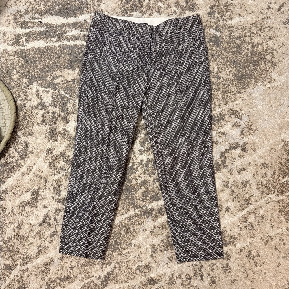 LOFT Monochrome Patterned Ankle Pants